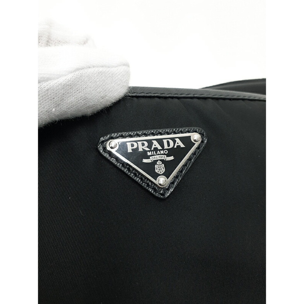 Prada Tessuto Crossbody messenger bag saffiano Leather Nero Black - Picture 5 of 9